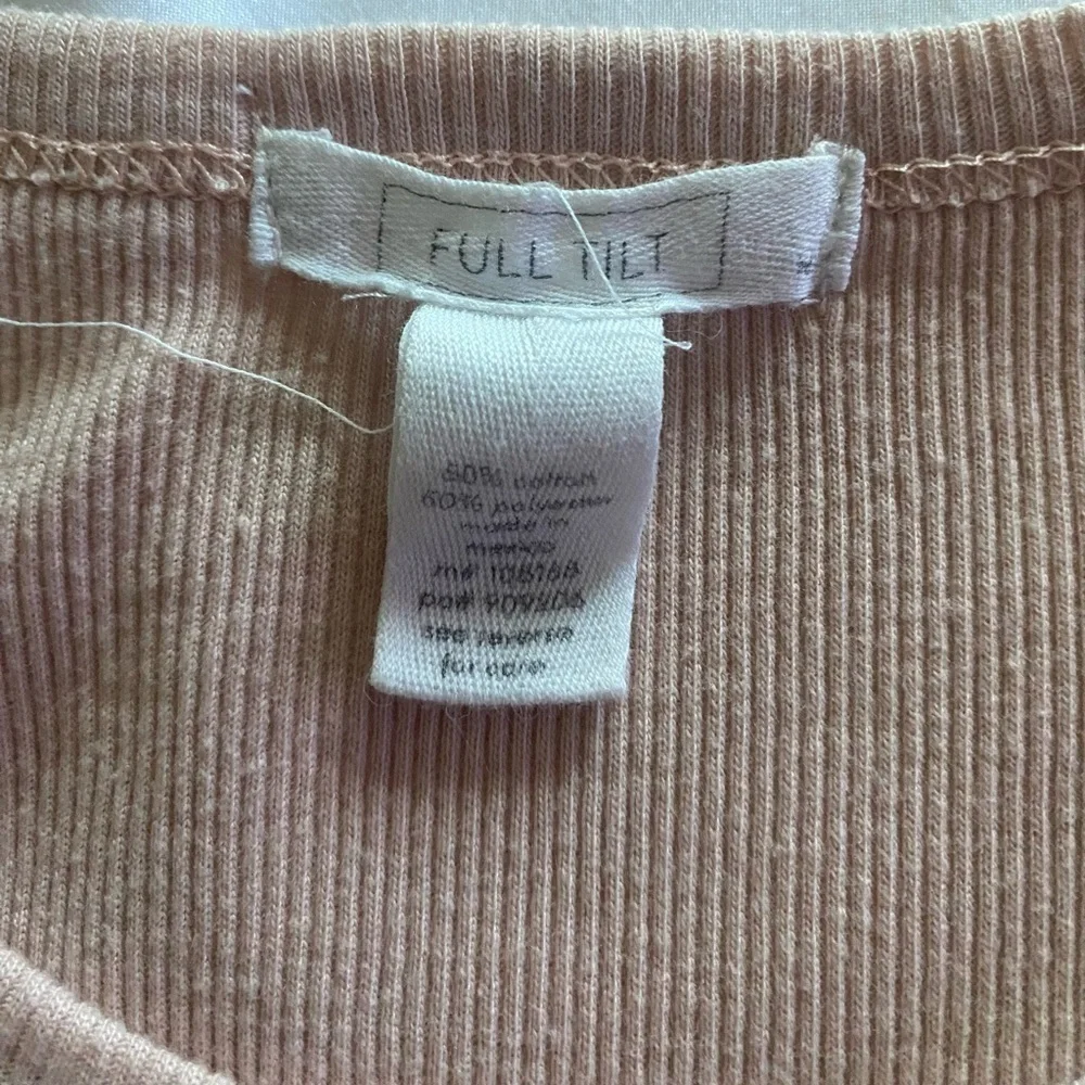 FULL TILT-GIRLS RIBBED TOP-SIZE MEDIUM
